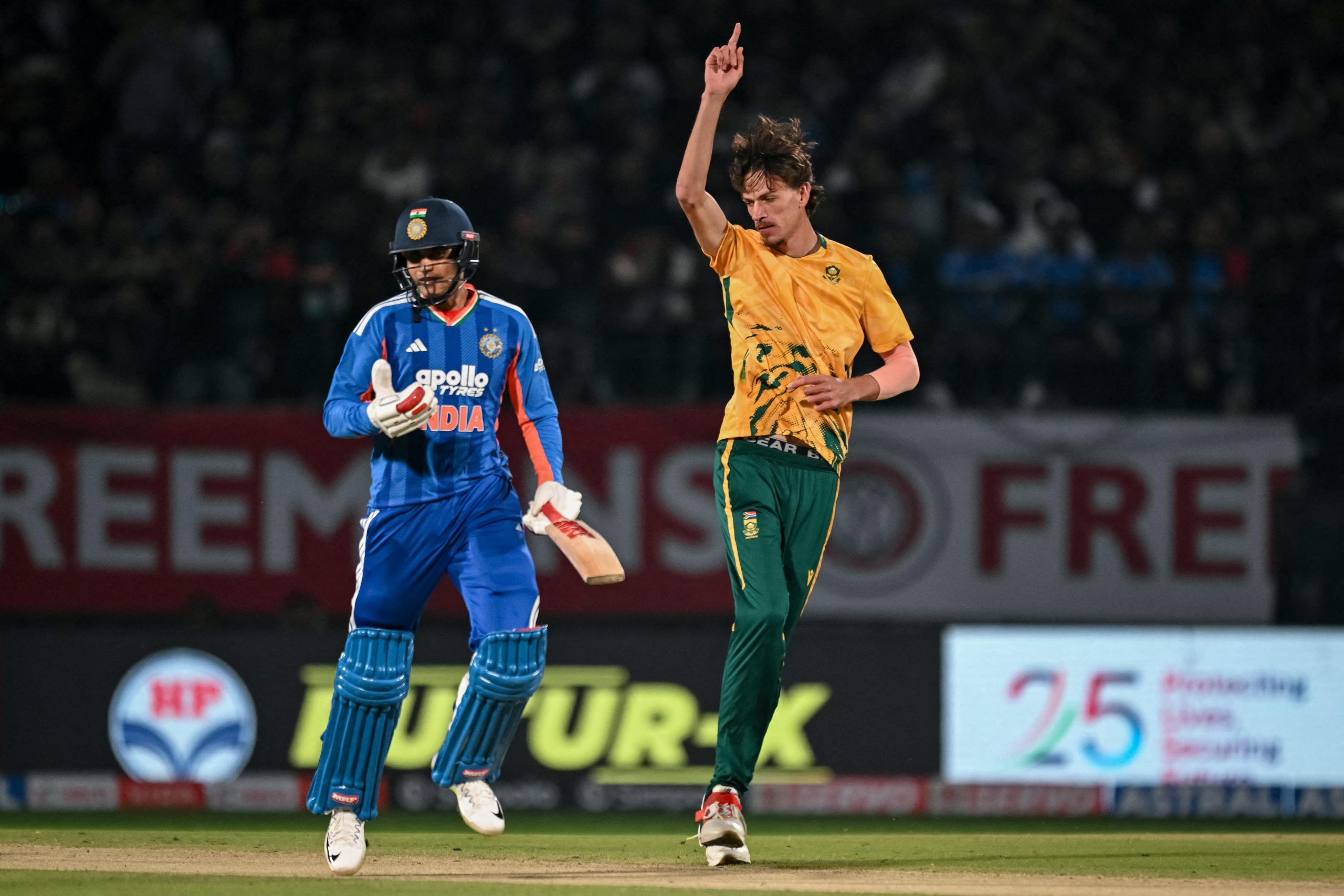 David Miller plays a shot during South Africa vs India Super 8 2026 at Narendra Modi Stadium
