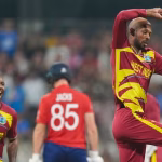 West Indies batter plays shot during West Indies vs England ICC T20 2026 match on February 11